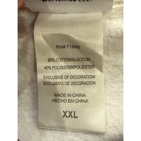 Peanuts Snoopy Womens White Long Sleeve Crew Neck Casual Pullover Sweatshirt XXL - Picture 7 of 9